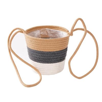 China Multifunctional Space Cotton Rope Save Basket For Blankets Baby Laundry Large Woven Baskets For Large Storage Basket for sale