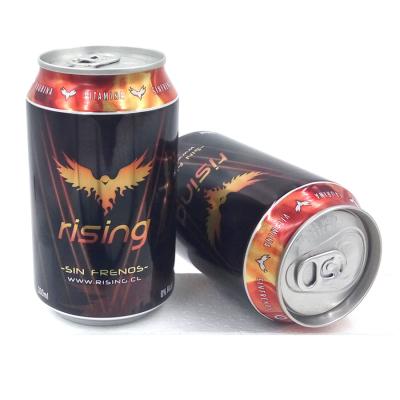 China Cheap Price Low Fat 330mL Sugar Free Rising Energy Drink With Carbonate for sale