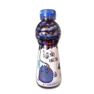 China Private Label 430ml Natural Blueberry Juice Drink With Pulp In PET Bottle for sale