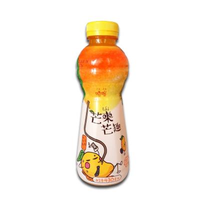 China Private Label 430ml Natural Fruit Juice Drink With Pulp In PET Bottle for sale