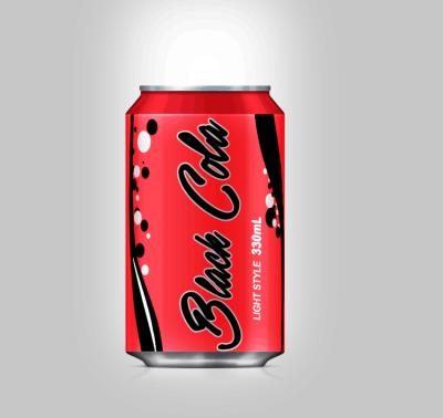 China 330ml Full Size Canned Black Cola for sale