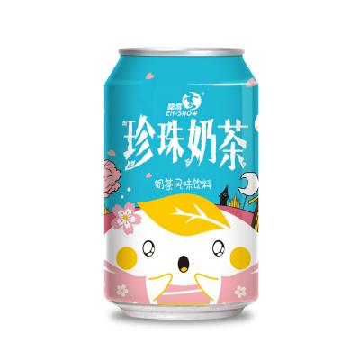 China Tea Drinks Popular Canned Bubble Milk Tea 310mL for sale