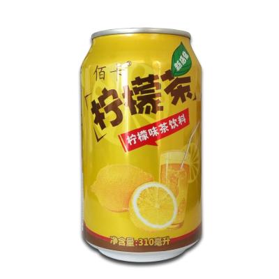 China Tea Drinks Private Label 310ml Canned Lemon Tea Beverage with ISO, HACCP and HALAL in China for sale