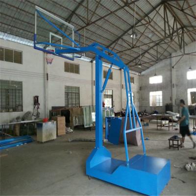 China Basketball Playing Factory Direct Sales Heavy Duty Removable Basketball Hoop System With Detached Basketball Rim 10MM Backboard for sale