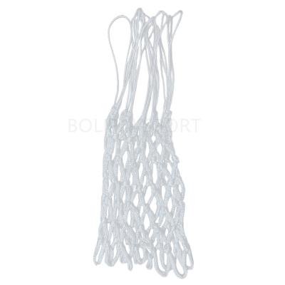 China Silky Basketball Kits 250g Tournament Quality Thicken Outdoor Training White Polyester Basketball Nets for sale