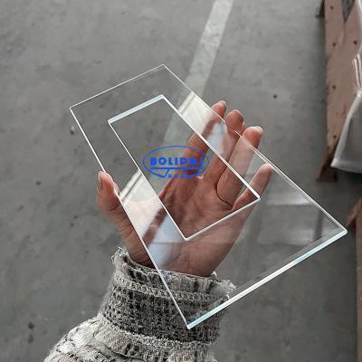 China Custom Supermarket 1.5mm-5mm Crystal Glass Ultra Clear Switch Glass Panel for sale