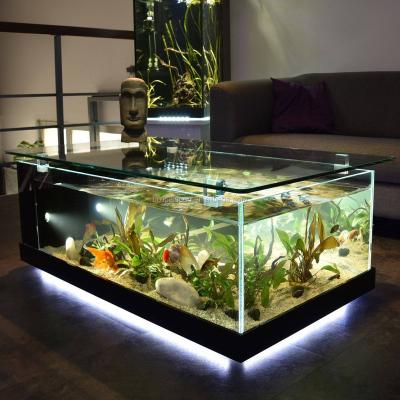 China Viable Custom Aquariums Equipments Large Home Glass Aquarium for sale