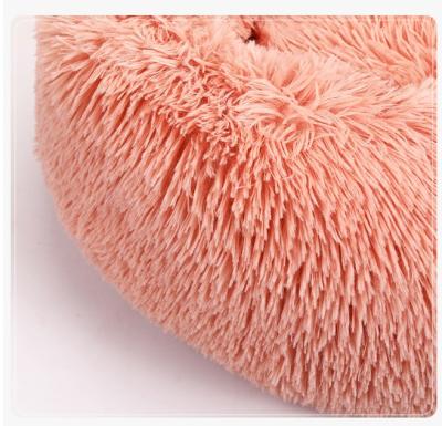 China Wholesale Large Cushion Travel Dog Bed Faux Fur Luxury Pet Bed For Pets for sale