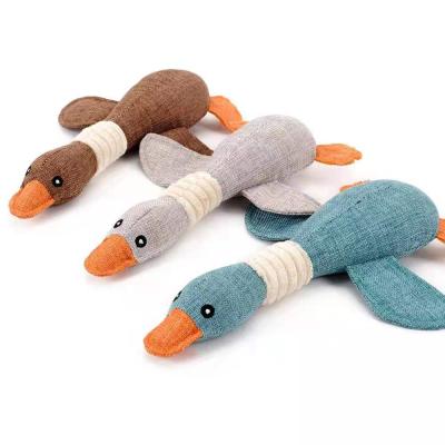 China 2021 Kaatapet Pet Supplies Factory Amazon Hot Dog Chew Toy Plush Stuffed Duck Dog Toy quacking dogs for sale