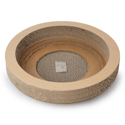 China Viable Wholesale Thick Bowl Wrinkled Cat Scratch (Cat Nest + Cat Scratch Board) for sale