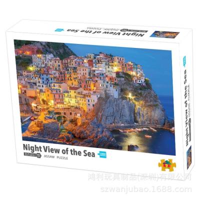 China DIY TOY Hot selling professional jigsaw puzzle landscape low price painting series famous jigsaw puzzle toy educational gift for sale