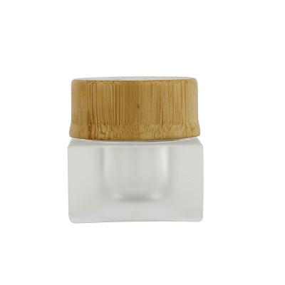 China New Package 5g Grain Cosmetics Box Bamboo Eco-Friendly Cream Cream Jar High End Packaging Box for sale