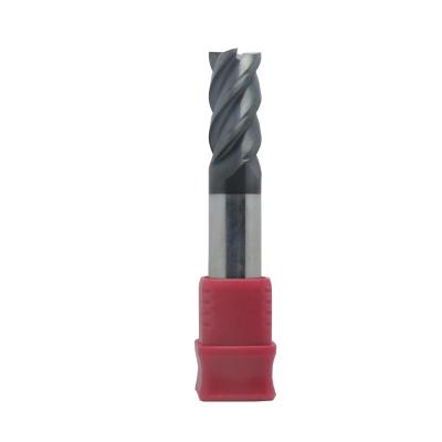 China Carbide Carbide HRC 45/55/60/65 Parallel Shank Solid Tungsten Carbide End Mill CNC End Milling Cutter for Stainless Steel Metal for sale