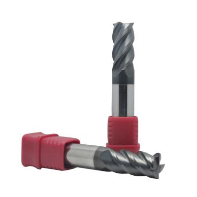 China Carbide Solid Carbide Endmill HRC55 CNC Cutter Tool For Metal Square Milling Cutter Router Bits Flat End Mill for sale