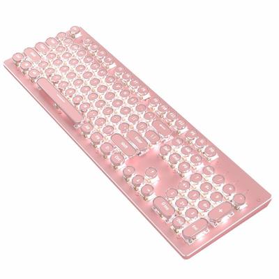 China For X10 Game X10 Classic Cute Pink PUNK Wireless Mechanical Gaming Keyboard and Mouse Set for sale