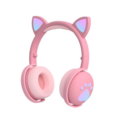 China Beautiful Sound Quality Fashion Gaming Headphones Wireless Earphone BK1 Cat Ear Earphone Headwear Girl High for sale