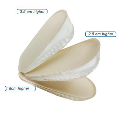 China Protect High Heel Gel Heel Inserts Lifts Cups Fasciitis Support Height Increase Heel Pad for sale