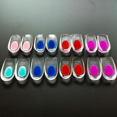 China Free Sample Heel Pain Relief Inserts Heel Cup For Plantar Fasciitis Gel Heel Protector Insole for sale