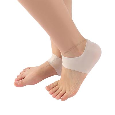 China Hot Selling Soft Gel Toe Moisturizer Bumps Protector Silicone Gel High Heel Inserts Comfortable Socks For Cracked Heels for sale