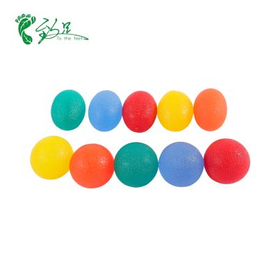 China Bunion Pain Relief Protector Cricket Hand Grip Ball Therapy Compression Silicone Hand Ball Massager Gel Stress Ball for sale