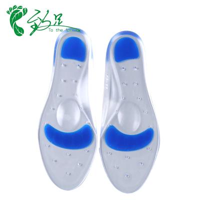 China Protect Orthotic Foot Arch Support Disinfecting Silicone Full Foot Foot Care Diabetic Shoe Medical Insoles for sale