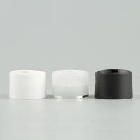 China 24MM 20MM schwarzes Creme-Plastikflaschen-Deckel der Disketten-Spitzenkappen-24/410 doppel-wandige breite bereifte zu verkaufen