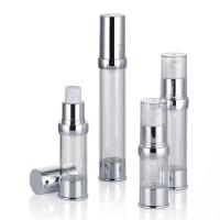 China Garrafa mal ventilada cosmética 10ml 15ml 20ml 30ml da bomba em volta da forma com tampão à venda