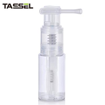 China 1oz  Glitter Pump Bottle Fine Mist Dry Powder Spray Bottle With Locking Nozzle Clear for sale