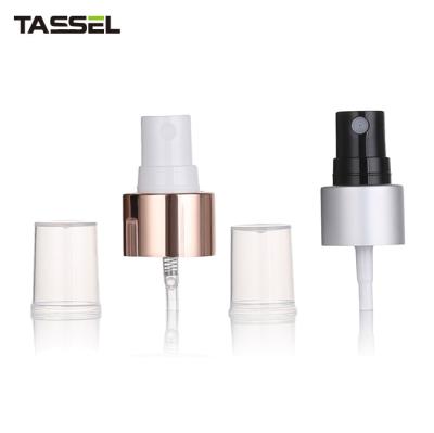 China Aluminum rose gold fine mist sprayer pump 20/410 20/400 for sale