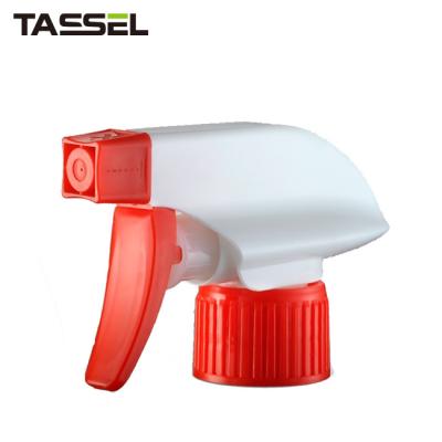 China Red White All Plastic Trigger Sprayer 28/400 28/415 28/410 Ratchet for sale