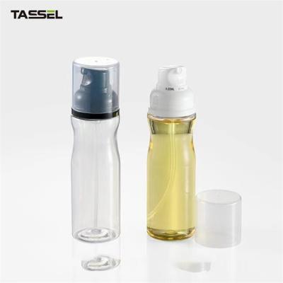 China Clear Oil Spray PET Bottle 250ml 3OZ Plastic Bottle For Healthy Diet Cook for sale