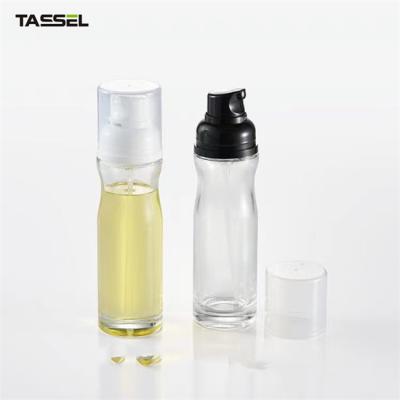 China 200ml Clear Oil Spray Glass Bottle Adjustable Dosage For Food Cook for sale