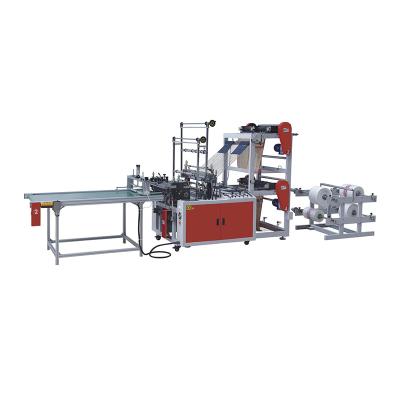 China Vest Factory High Speed ​​4 Bag Line and Full Automatic Biodegradable Flat Bag Production Bag Making Machine for sale