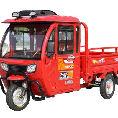 China Popular Design 3 Wheel Cargo Delivery Electric Tricycle With Half Closed Driver Room for sale