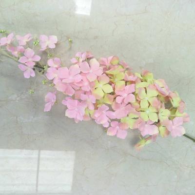 China Hydrangea Flower Artificial Flower Silk Hydrangea For Decoration for sale