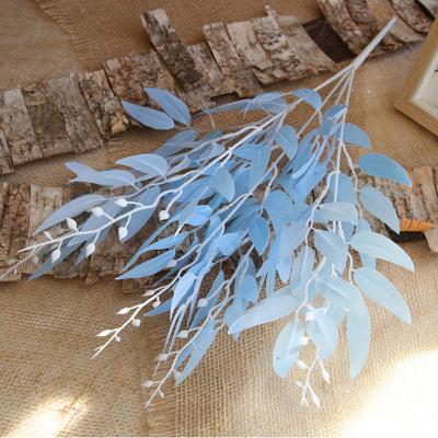 China New Design Natural Foliage Touch Decoration Silk Hanging Willow Branches Artificial Leaves For Home Projects Wedding High End for sale