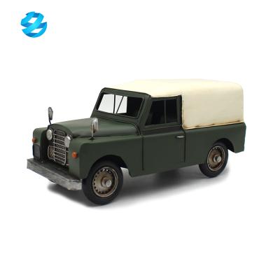 China Diecast Toy Collectible 1:18 Diecast Model Cars Decor Vintage Metal Toy Metal Handmade Model Car Kits for sale