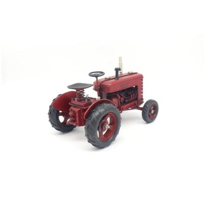 China New Farm Eco-friendly Agricultural Metal Die-casting Mini Tractor Scale 1 32 Model Toys for sale