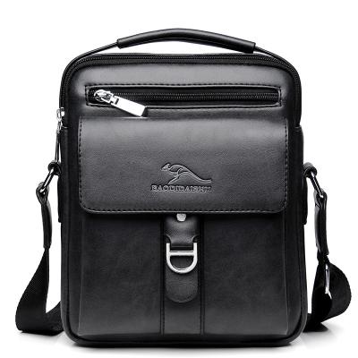 China Best Selling Classy Men's PU Leather Shoulder Bag Fashion Messenger Bag Waterproof For Men for sale