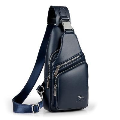 China With USB fashion men's portable cross - body bag outdoor sports multifunctional PU chest casual bag for sale