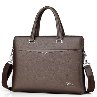 China High Quality The Bags Men's Business Handbag PU Leather Laptop Bags Best Briefcase Waterproof Messenger for sale