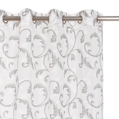 China Plain High Quality Customized GRAY Window Curtains Factories Printing Sheer Curtain for sale