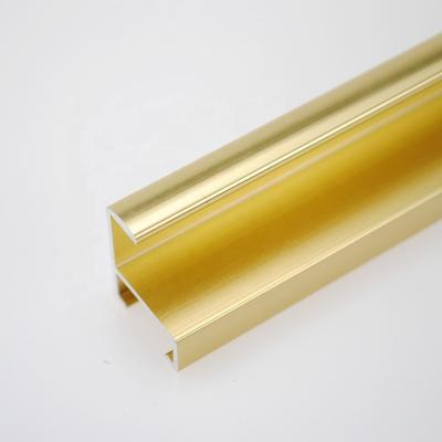 China Hot decorations! GZ Aluminum Profile FOB Price Per Ton , Aluminum Extrusion Profiles Malaysia Gold Brush Aluminum Frame for sale