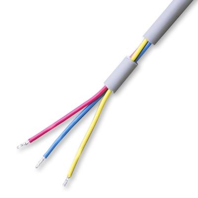 China Gray Copper Insulated Sensor Signal Cable 3 Core Rvv PVC Flexible Control Cable For Robot for sale