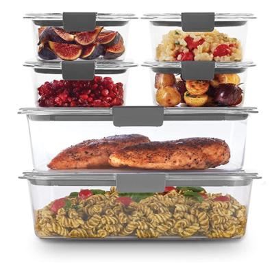 China Large Capacity 400ml Microwavable Transparent Kitchen Lunch Box Plastic Food Storage Container for sale