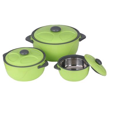 China Heatable Insulated Food Casserole Food Warmer Set Stainless Steel for sale