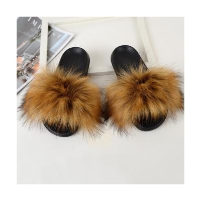 China Fashion Trend Women's Slippers Soft Furry Open Toe House Shoes Indoor Outdoor Soft Plush Warm Comfortable Slip On Breathable for sale