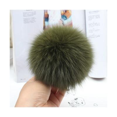 China Factory Direct Selling Fox Key Chain High Quality Soft Fluffy Fur Ball Soft Hand Feeling for sale