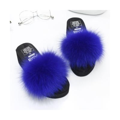 China Factory direct high quality Anti-slippery and comfortable fashionable furry slippers high heel for women for sale