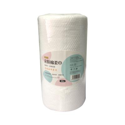 China Highly Cost Effective Disposable Disposable Soft White Cotton Paper Towel Roll for sale